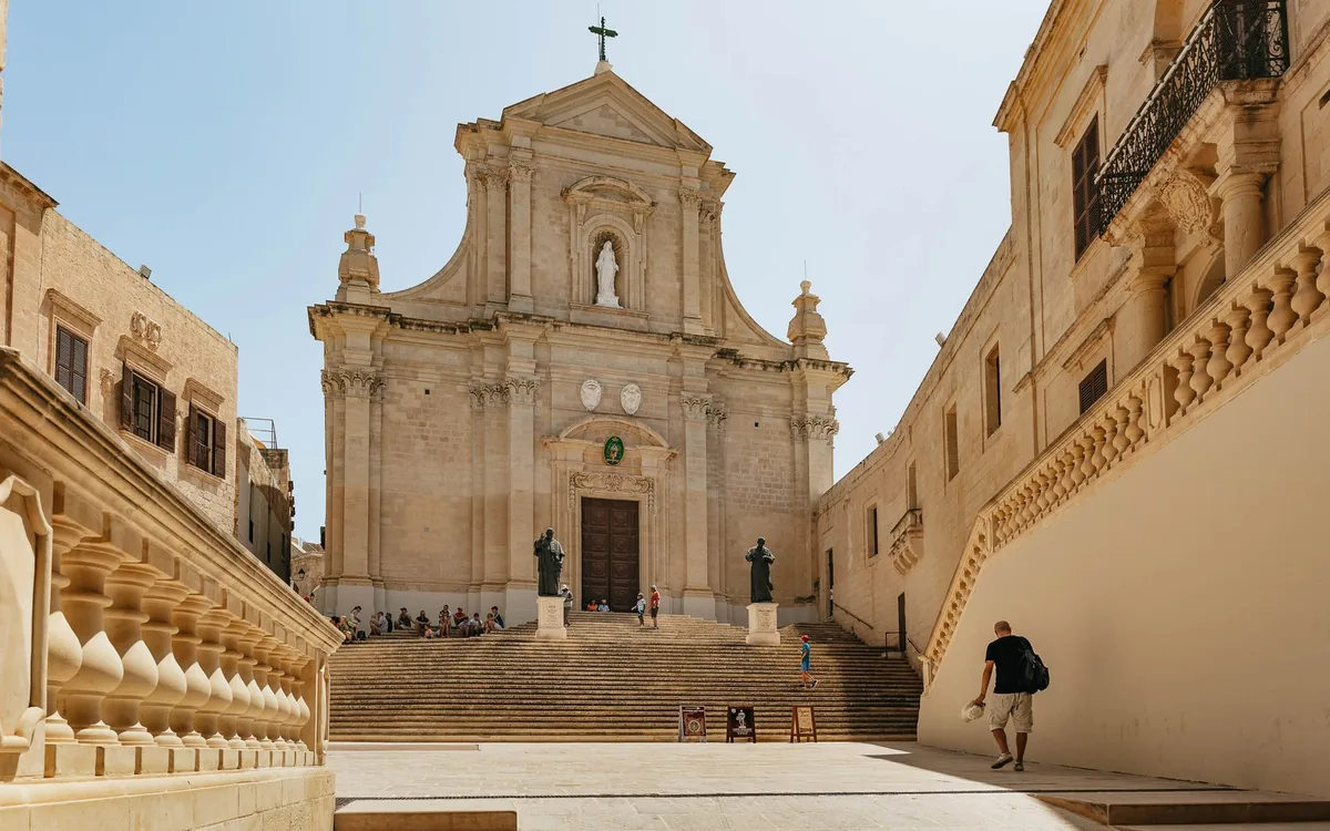 A church on Gozo seen from the water