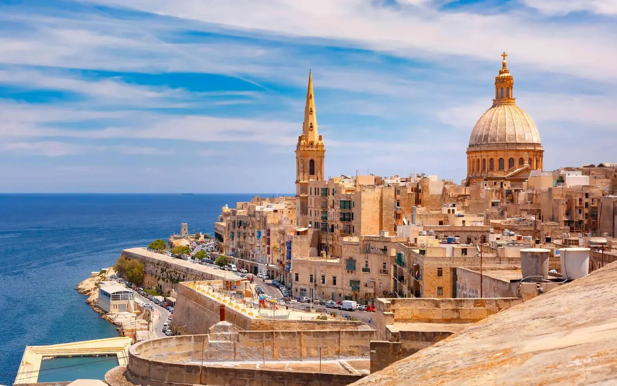 The Valletta skyline seen from the water